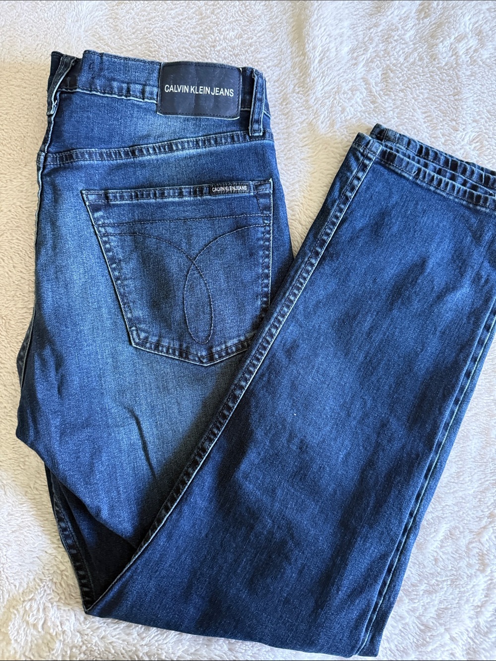 Calvin Klein Men's Indigo Slim Straight Jeans